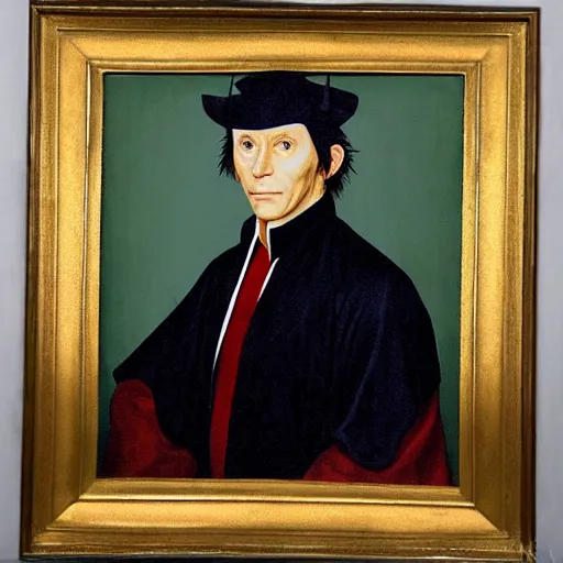 Image similar to president ash ketchum, ash ketchum presidential portrait, oval office painting. official portrait, painting by jan van eyck, northern renaissance art, oil on canvas, wet - on - wet technique, underpainting, grisaille, realistic. restored face.