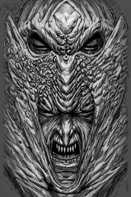 Image similar to goblin, symmetrical, highly detailed, digital art, sharp focus, trending on art station, kentaro miura manga art style