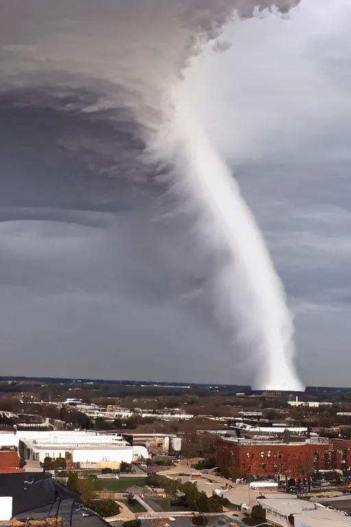 Image similar to a giant tornado in washington dc