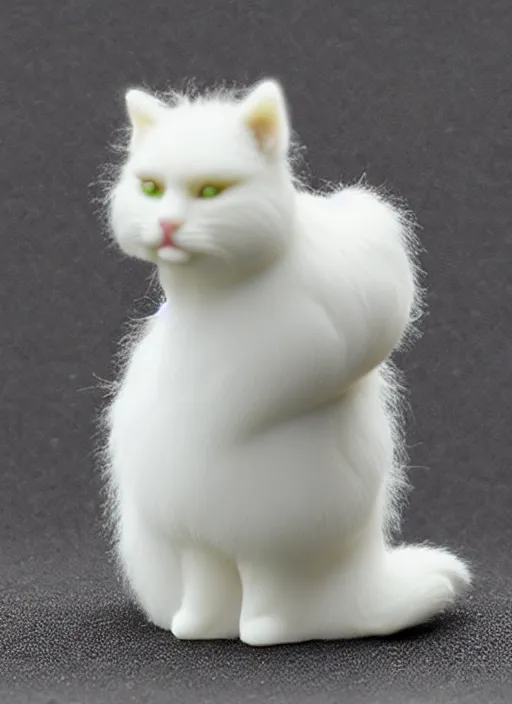 Prompt: 80mm resin detailed miniature of fluffy cat, Product Introduction Photos, 4K, Full body