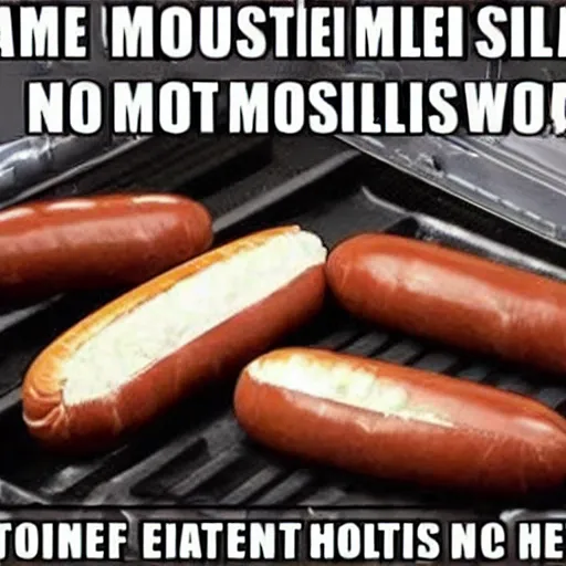 Image similar to meme with elon musk about hotdogs