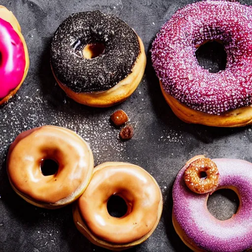 Image similar to a picture of a donut, 4k, hdr, professional food photography