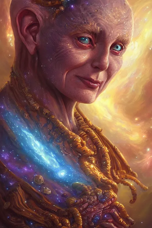 Prompt: beautiful oil painting with high detail of a wise Space ent(((Sobbing))) made of stars and plasma, hybrid from dungeons and dragons and art direction by James Cameron ;by artgerm; wayne reynolds art station; cinematic quality character render; low angle; ultra high quality model; production quality cinema model