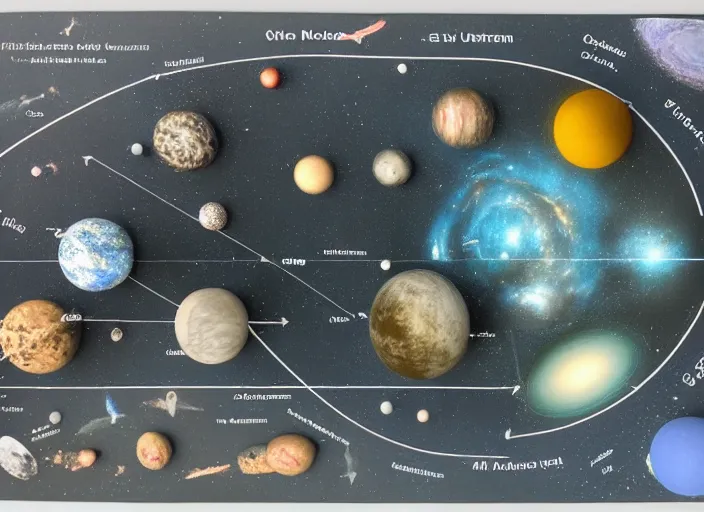 Image similar to diorama model of the shape of the universe