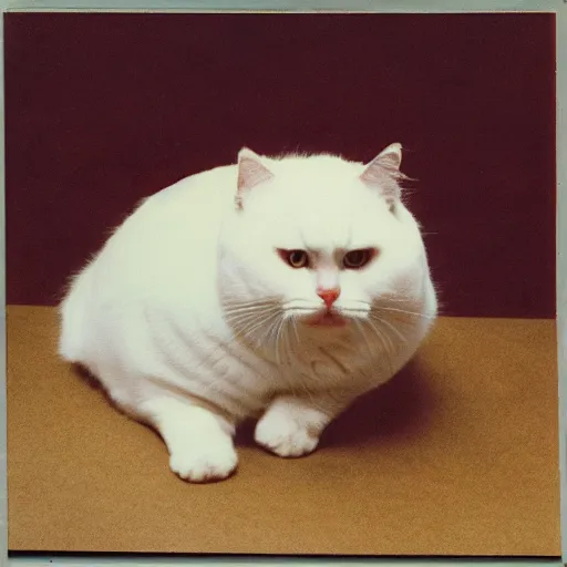 Image similar to obese cat. extra fluffy. anscochrome.