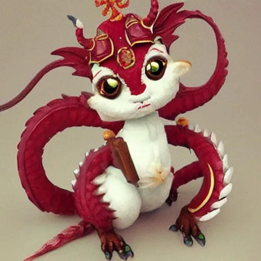 Prompt: a cute eastern dragon