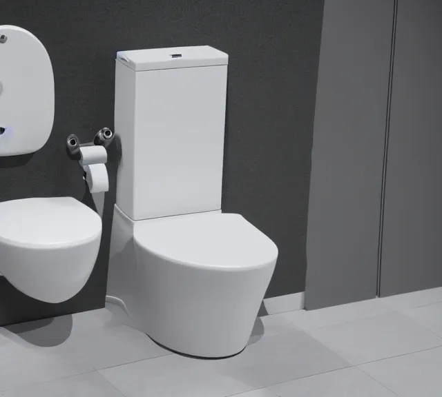 Prompt: a 4 k photorealistic photo product photo of a toilet designed by razer inc.
