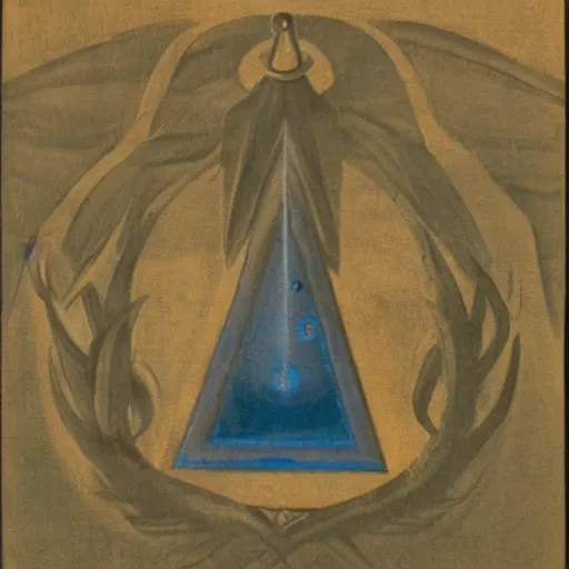 Image similar to a bluepint of an ophanim