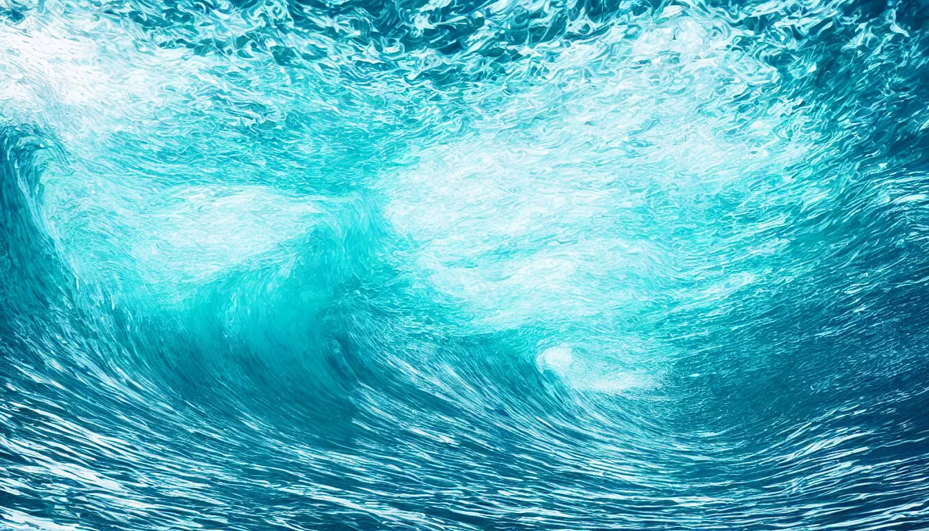 Image similar to inside ocean wave