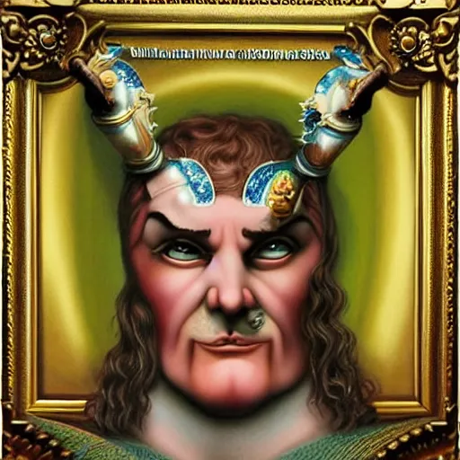 Image similar to Zeus painting by Mark Ryden and Todd Schorr highly detailed