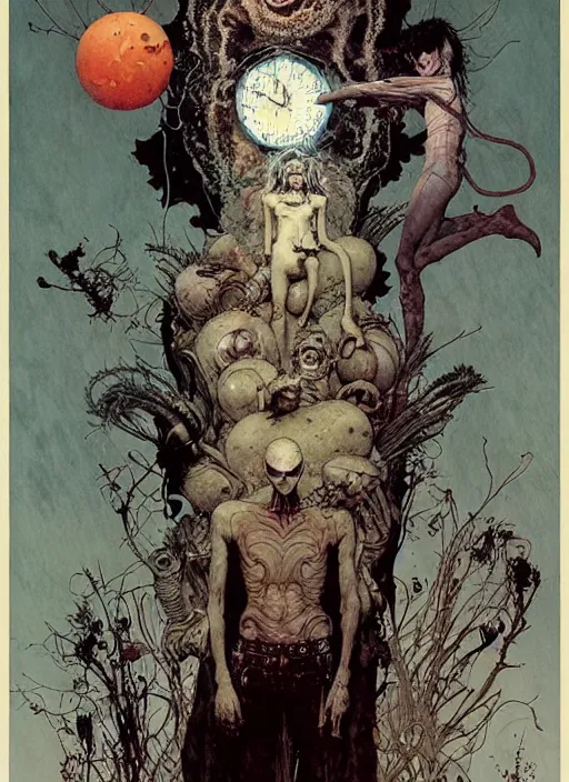 Image similar to sandman comic by chiara bautista and beksinski and norman rockwell and greg rutkowski weta studio, and lucasfilm