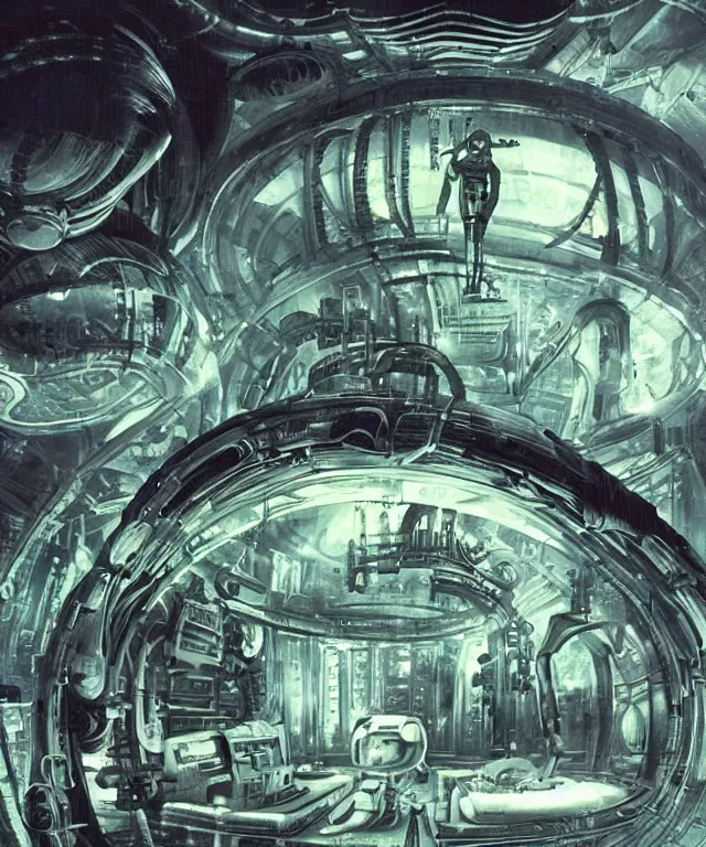 Image similar to a futuristic space colony, large bubble archaeologies, highly detailed, sci-fi, high-tech, neon lights, h.r. giger, alien technology