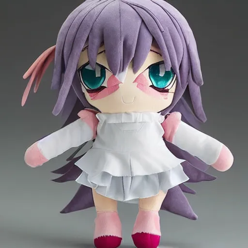 Prompt: cute fumo plush of a distressed harpy girl, anime girl