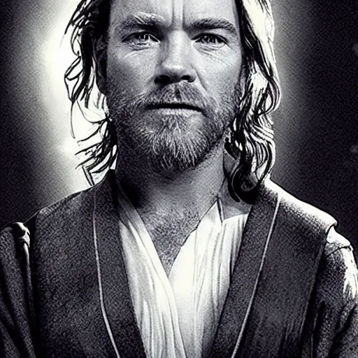 Image similar to ewan mcgregor as jesus