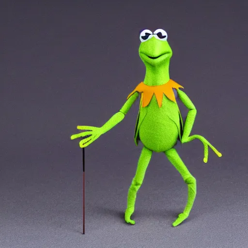 Image similar to kermit the frog as a star wars action figure