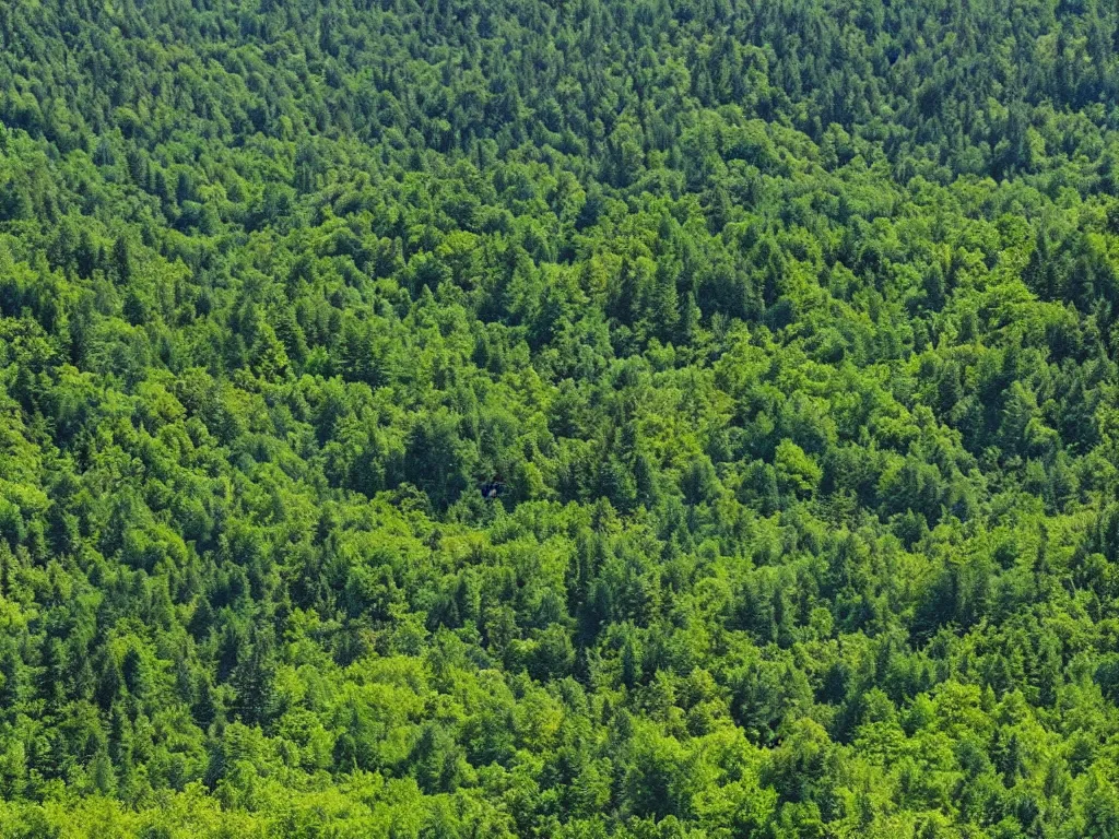 Image similar to blue green shanshui of the appalachian mountains of the laurentians