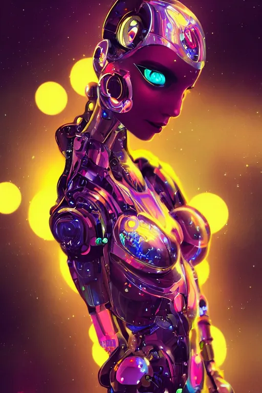 Image similar to A beautiful robotic woman dreaming, cinematic lighting, soft bokeh, sci-fi, modern, colourful, highly detailed, digital painting, artstation, concept art, sharp focus, illustration, by klimt