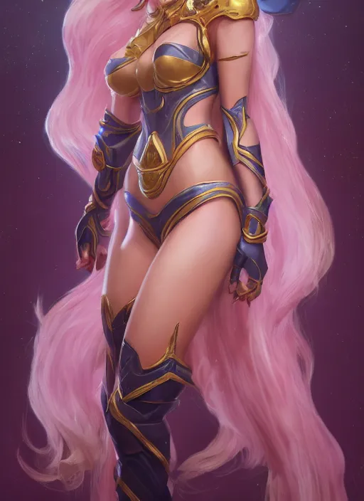 Image similar to lux, from league of legends, au naturel, hyper detailed, digital art, trending in artstation, cinematic lighting, studio quality, smooth render, unreal engine 5 rendered, octane rendered, art style by klimt and nixeu and ian sprigger and wlop and krenz cushart