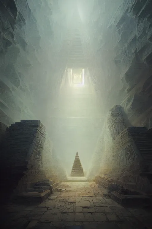Image similar to inside of a pyramid of gizah, intricate, elegant, volumetric lighting, digital painting, highly detailed, artstation, sharp focus, illustration, concept art, ruan jia, steve mccurry