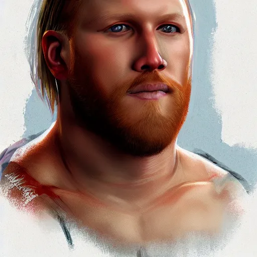 Image similar to portrait from Alexander Wolfe (WWE) , Artstation