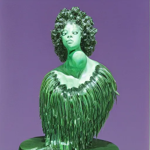 Image similar to malachite by arthur boyd, by hans baldung saturated, lines. a beautiful sculpture. i was born in a house with a million rooms, built on a small, airless world on the edge of an empire of light & commerce.