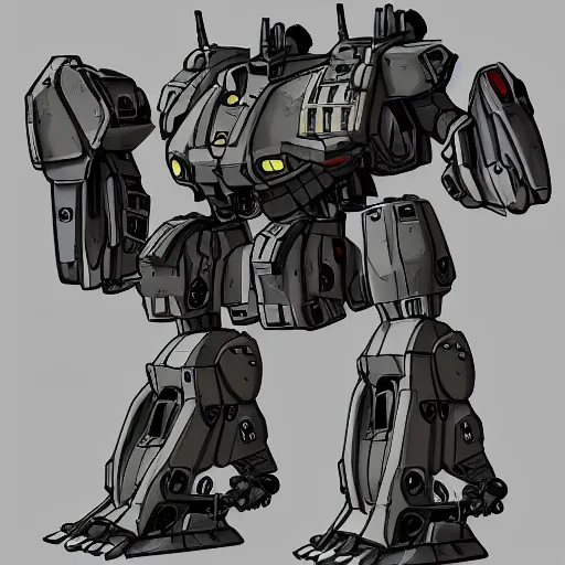 Image similar to Battle Mech of the United States Military. 3000