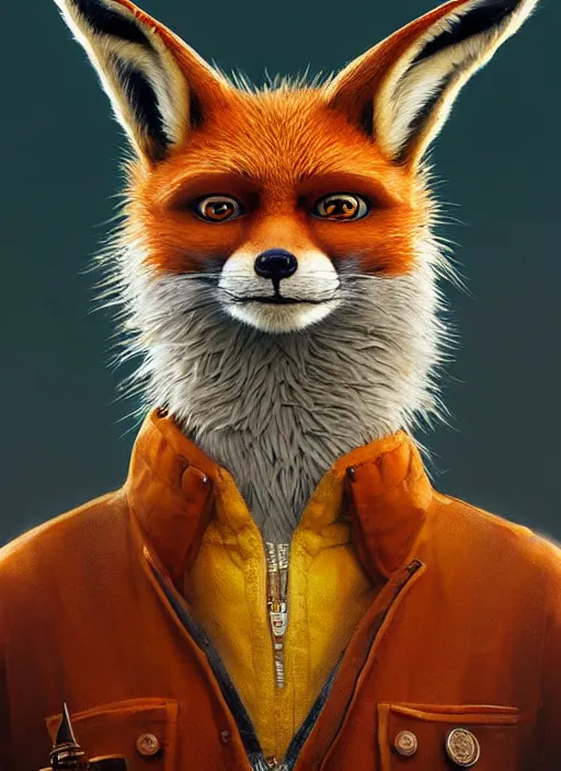 Prompt: highly detailed portrait of fantastic mr fox, by stephen bliss, unreal engine 5, fantasy art by greg rutkowski and loish rhads ferdinand.