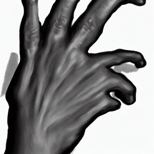 Prompt: Scanlan's Hand, digital art