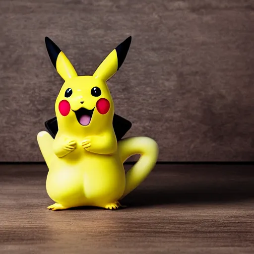 Prompt: pikachu mug, advertising photography