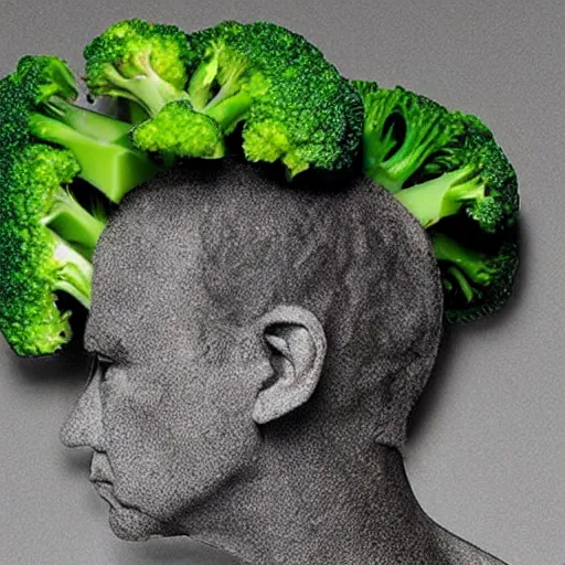 Image similar to “ kramer with broccoli for hair ”