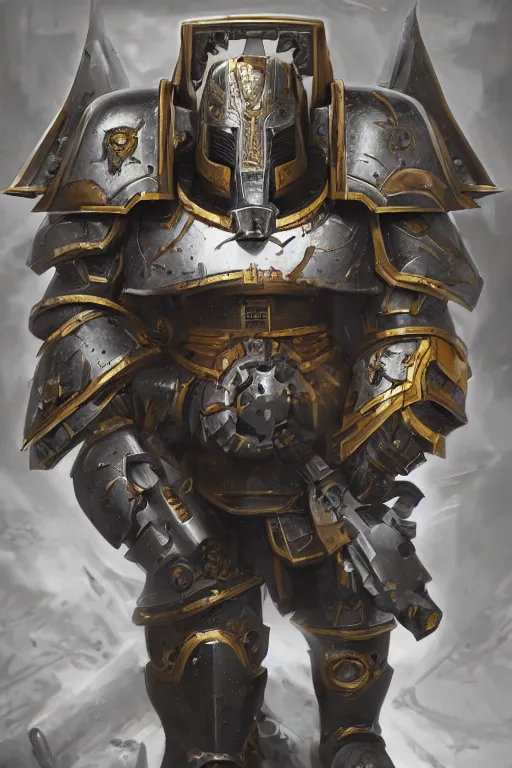 Image similar to armor portrait heros warhammer 4 0 k horus heresy fanart - the primarchs emperor by johannes helgeson animated with vfx concept artist & illustrator global illumination ray tracing hdr fanart arstation zbrush central hardmesh 8 k octane renderer comics stylized