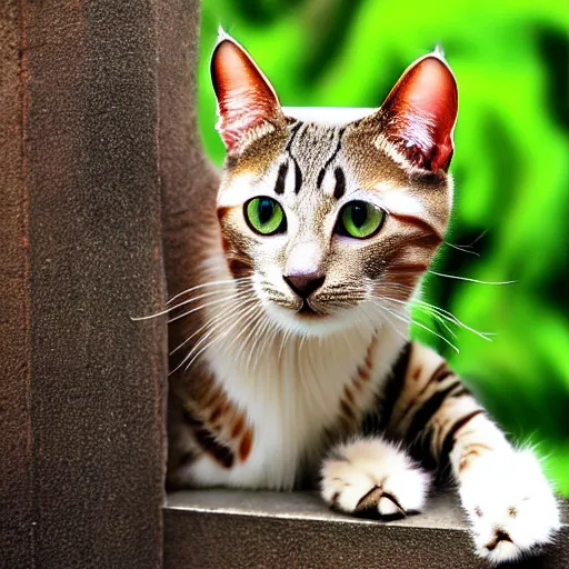 Prompt: a feline carp - cat - hybrid, animal photography, wildlife photo