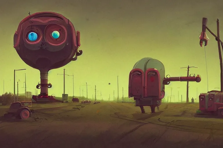 Image similar to drawings in the style of Simon Stalenhag , photographed by Canon EOS, cinematic lighting, natural complexion, extremely high definition shot, aesthetic canon of proportions