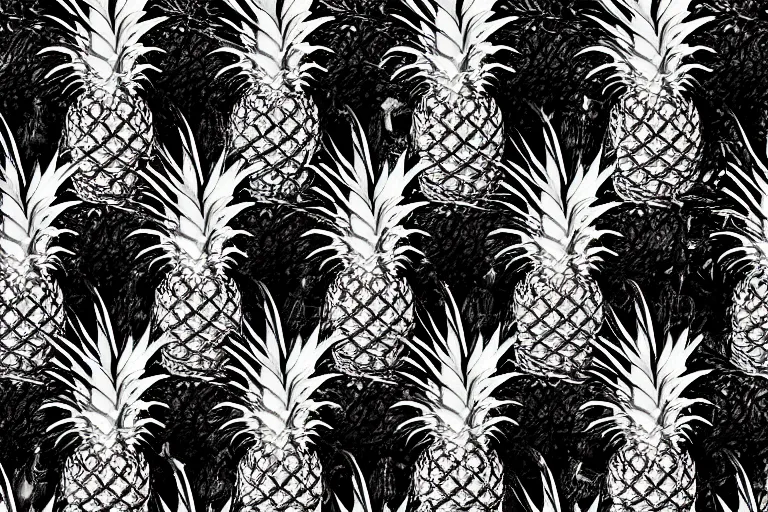 Image similar to pineapple, stereogram, digital artwork