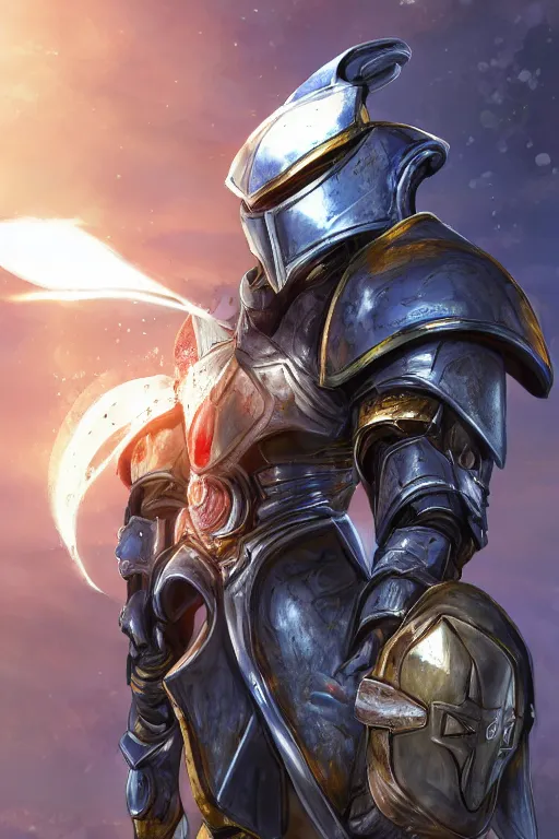 Image similar to helmet armor guardian destiny in witch queen illumination ray tracing hdr fanart arstation by sung choi robot ninja mask and eric pfeiffer and gabriel garza and casper konefal