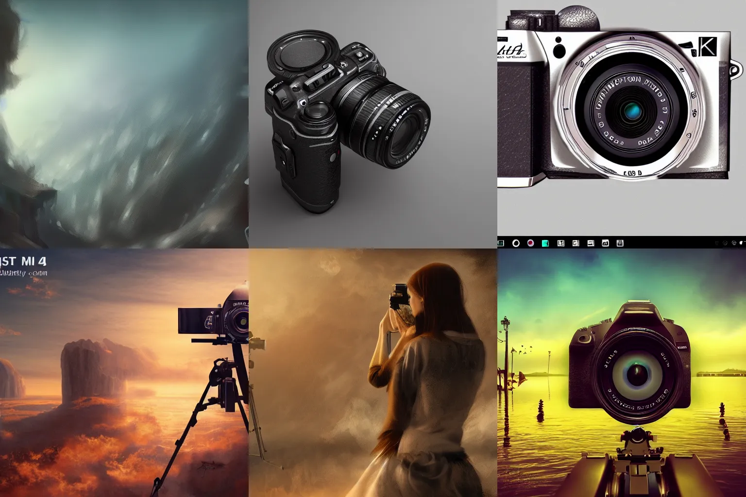 Prompt: I fell in love with my camera, my camera loves me too 4k, award-winning art, digital art, matte painting, trending on artstation, 4k