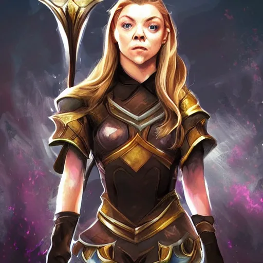 Image similar to Natalie Dormer as a League of Legends champion. Digital Art