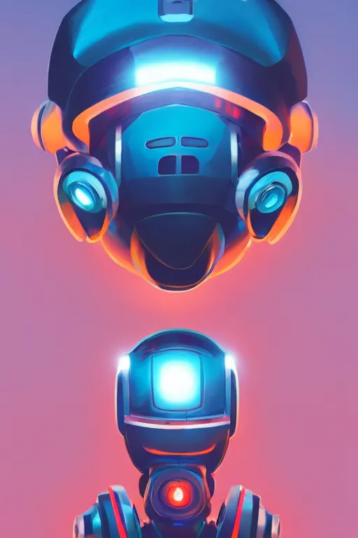 Image similar to metabots medabots medarotto medarot robot minimalist comics helmet mask neon cybereye, behance hd by jesper ejsing, by rhads, makoto shinkai and lois van baarle, ilya kuvshinov, rossdraws global illumination ray tracing hdr radiating a glowing aura