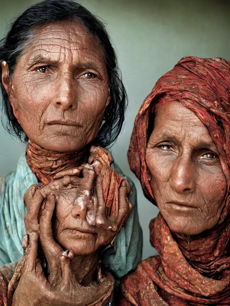 Prompt: a beautyful woman , photographed by Steve McCurry.