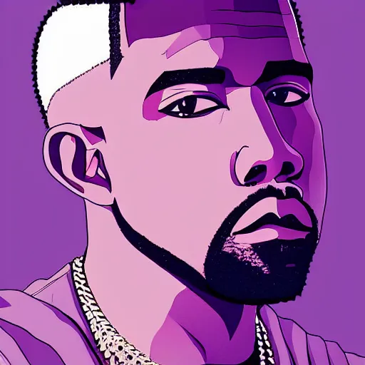 Image similar to key visual of kanye west, anime style