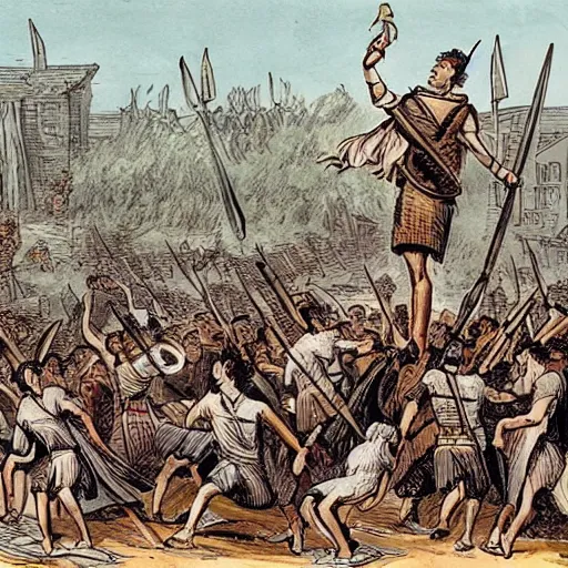 Image similar to Gideon and his 300 men