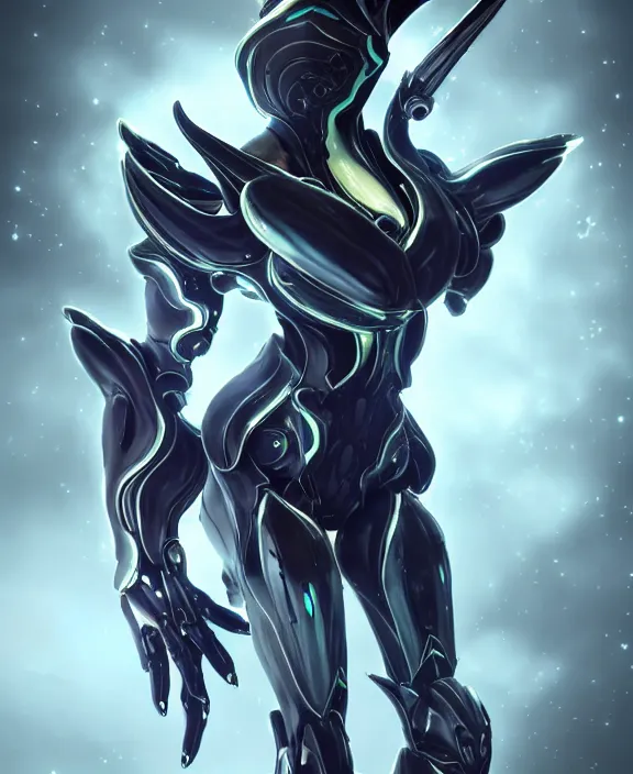 Image similar to exquisite cinematic full body shot of a beautiful saryn prime warframe, that's a beautiful stunning anthropomorphic robot female dragon with metal cat ears, cute elegant pose, robot cat paws for feet, sharp claws, streamlined white armor, long elegant tail, two arms, two legs, long tail, detailed warframe fanart, destiny fanart, macro art, dragon art, furry art, realistic digital art, warframe art, Destiny art, furaffinity, DeviantArt, artstation, 3D realistic, 8k HD, octane render