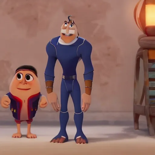 Prompt: new character design animated by dreamworks