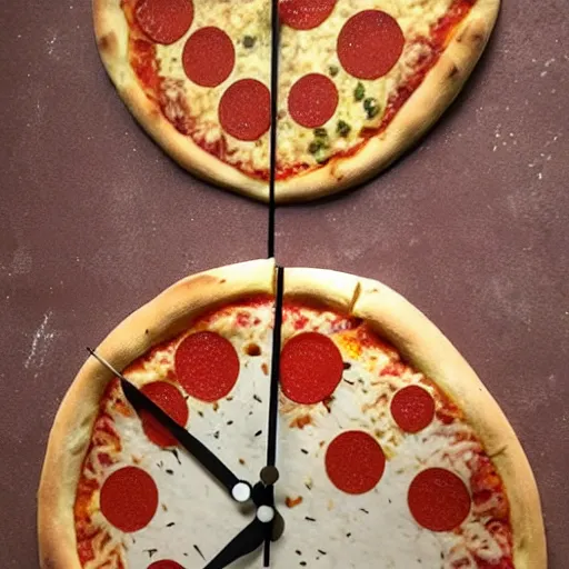 Image similar to pizza clock