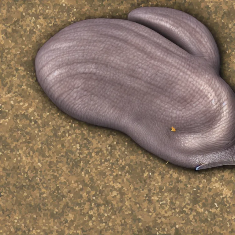 Image similar to a slug consuming a human, 4k, photorealistic