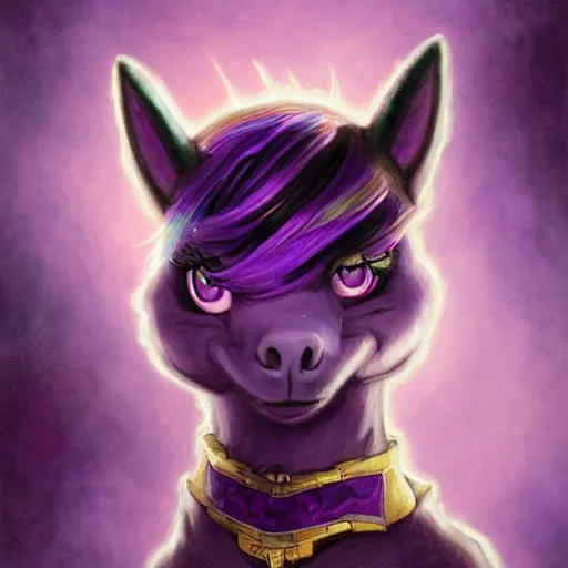 Prompt: portrait of a menacing beautiful Twilight Sparkle TwilightSparkle, short muzzle, top half of body, My Little Pony, by Stanley Artgerm Lau , greg rutkowski, thomas kindkade, alphonse mucha, loish, norman rockwell, J. C. Leyendecker. bright purple mane, purple fur, angry complexion, beautiful detailed eyes, black rose frame. D&D, fantasy. Trending on artstation rule of thirds extremely detailed old illustration hd 4k