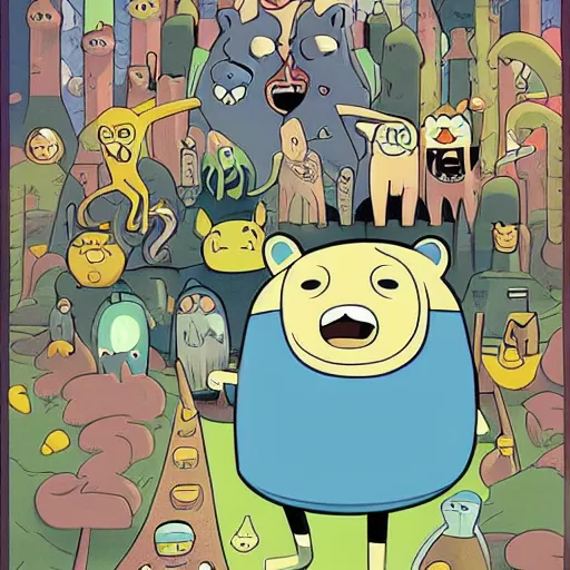 Image similar to adventure time by pendleton ward, adventure time cartoon, adventure time style, adventure time by adam muto