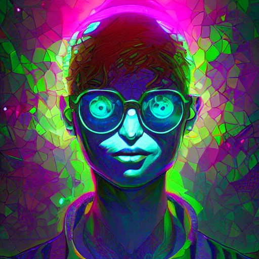 Image similar to skill magic geek inside matrix deepdream radiating a glowing aura stuff loot legends stylized digital illustration video game icon artstation lois van baarle, ilya kuvshinov, rossdraws,