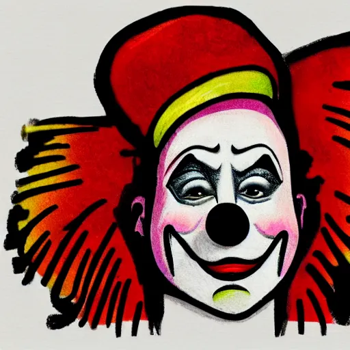 Pennywise drawing - Many Faces -Clown,Traditional,IT:Chapter 2, Limited  Edition | eBay