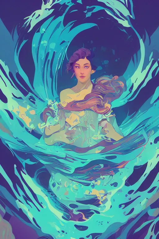 Prompt: a beautiful vector art of a vaporwave sea by sachin teng and pascal blanche and alphonse mucha and greg rutkowski and josan gonzalez and beeple. film noirs, brush stroke, vibrating colors, hyper detailed. octane render. trending on artstation